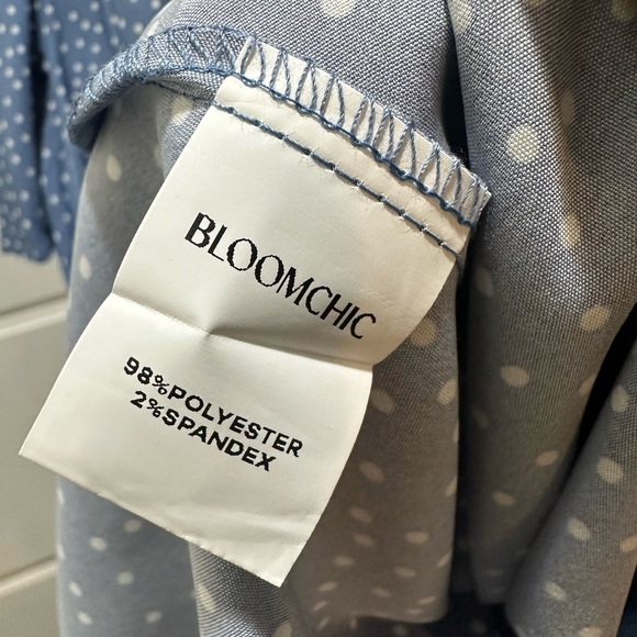 BloomChic Floral Print Ruffles Belted Blouse XL us14-16 - Picture 3 of 5